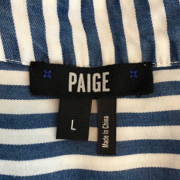 PAIGE Striped Tie Front Baylee Top - Picture 10 of 10